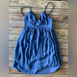 Blue Chiffon Dress - AEO
